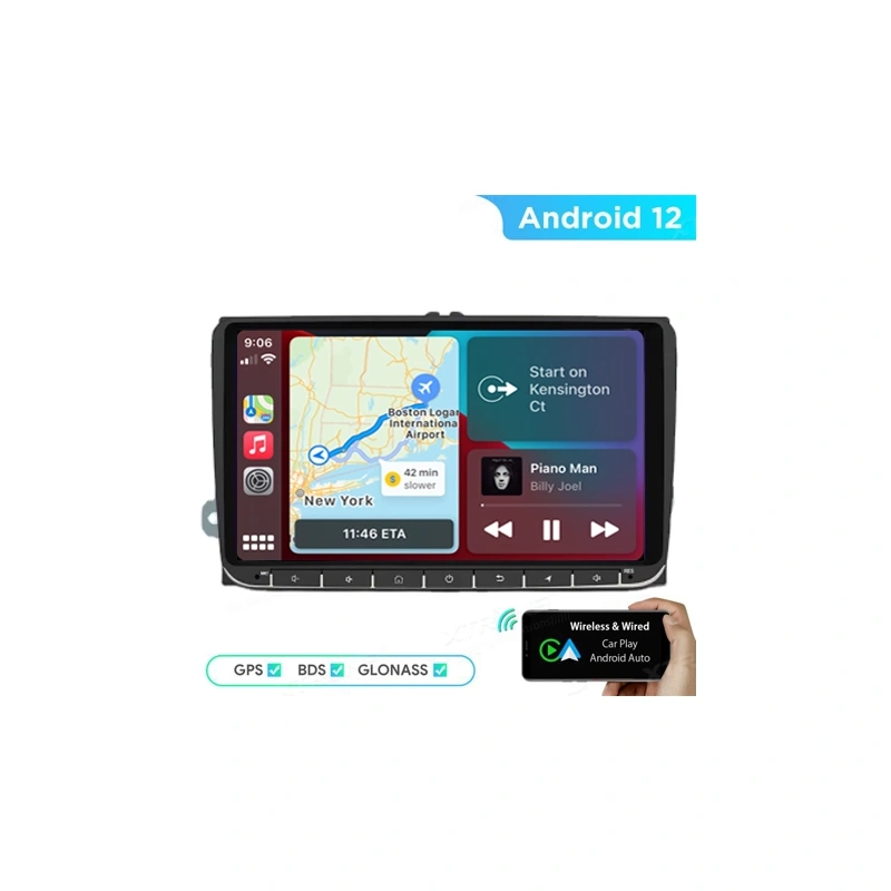 VW Passat B6 | B7 | Multivan | Transporter T5 | T6 | Amarok | Tiguan | Touran | Sharan mudelipõhine Android 12 GPS autoraadio ja multimeedia keskus