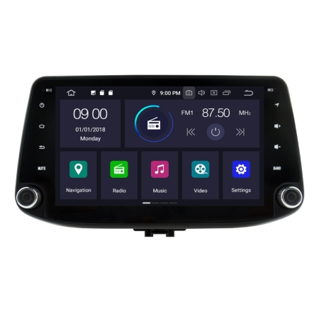 HYUNDAI i30 2018 Mudelipõhine Android 10 auto GPS multimeediakeskus | 9" tollise ekraaniga | 4Gb RAM | 64 Gb ROM | DVD mängijaga naviraadio