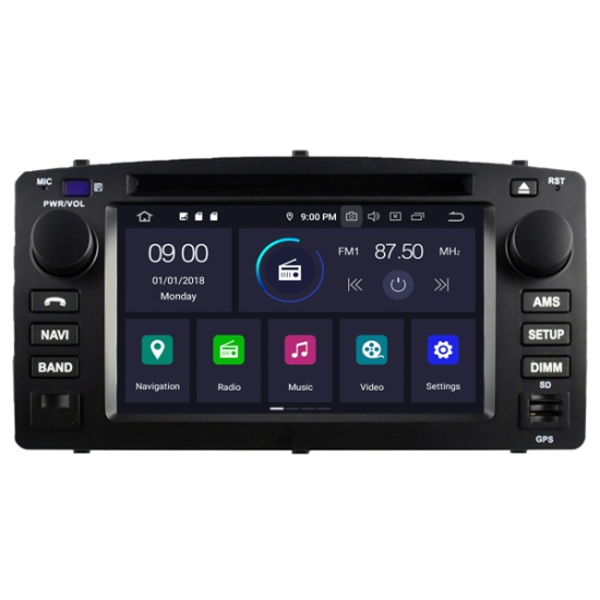 TOYOTA COROLLA (2004-2007) Mudelipõhine Android 10 auto GPS multimeediakeskus | 6.2" tollise ekraaniga | 4Gb RAM | 64 Gb ROM | DVD mängijaga naviraadio