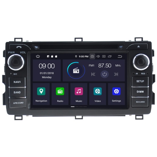 TOYOTA AURIS Gen. II (2013-2015) Mudelipõhine Android 10 auto GPS multimeediakeskus | 7" tollise ekraaniga | 4Gb RAM | 64 Gb ROM | DVD mängijaga naviraadio