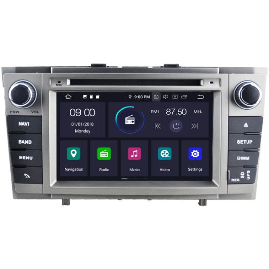 Toyota Avensis T27 (2008-2013) Mudelipõhine Android 10 auto GPS multimeediakeskus | 7" tollise ekraaniga | 4Gb RAM | 64 Gb ROM | DVD mängijaga naviraadio