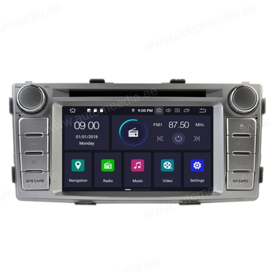 TOYOTA HILUX (2012-2015) Mudelipõhine Android 10 auto GPS multimeediakeskus | 6.2