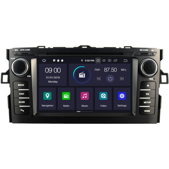 TOYOTA AURIS Gen. I (2007-2012) Mudelipõhine Android 10 auto GPS multimeediakeskus | 7" tollise ekraaniga | 4Gb RAM | 64 Gb ROM | DVD mängijaga naviraadio