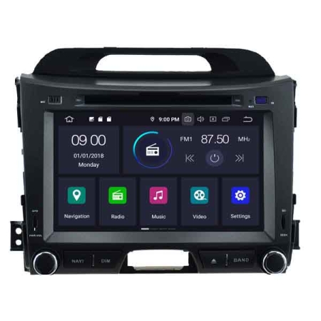 KIA SPORTAGE (2010-2015) Mudelipõhine Android 10 auto GPS multimeediakeskus | 8" tollise ekraaniga | 4Gb RAM | 64 Gb ROM | DVD mängijaga naviraadio