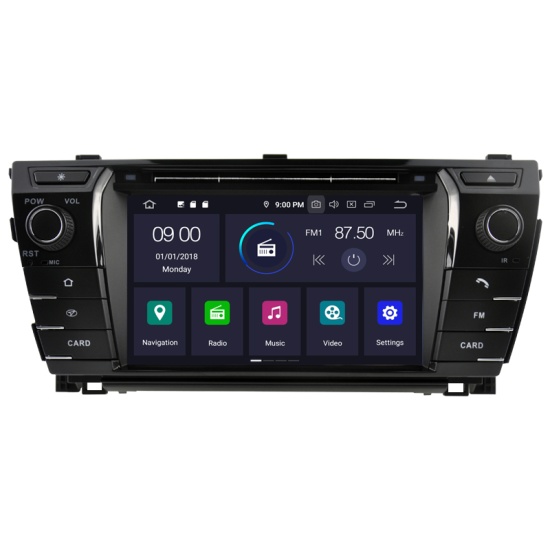 TOYOTA COROLLA (2012-2015) Mudelipõhine Android 10 auto GPS multimeediakeskus | 7" tollise ekraaniga | 4Gb RAM | 64 Gb ROM | DVD mängijaga naviraadio