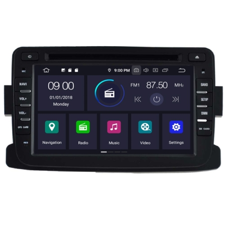 Dacia Duster | Lodgy | Dokker | Renault Captur (2011-2017) Mudelipõhine Android 10 auto GPS multimeediakeskus | 7" tollise ekraaniga | 4Gb RAM | 64 Gb ROM | DVD mängijaga naviraadio