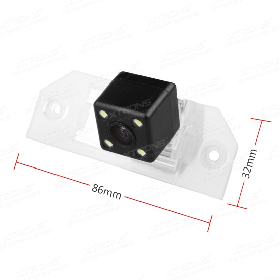 camfsf001-Ford Focus Sedan, RCA liitmikuga Xtrons tagurdus / parkimiskaamera multimeedia naviraadiole