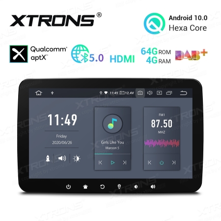 1 DIN Universaalne Android 10 auto GPS multimeediakeskus | BIG SCREEN 10.1" tollise ekraaniga | 4Gb RAM | 64 Gb ROM | DVD mängijaga naviraadio