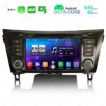Nissan Qashqai (2016-2019) Universal Car Multimedia Player Android 10 with GPS Navigation | 8" inch | 4Gb RAM | 64 Gb ROM | DVD Player | wired CarPlay built-in