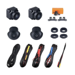 4 channel 1080P AHD Car parking camera video image control box