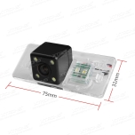 Audi Q5 / Q3 / A1 / A7 reversing camera compatible with Android player | Xtrons CAMA13402