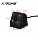 Универсальная камера заднего вида / 4xLED / RCA / AHD / с углом обзора 120 градусов IP68 | Xtrons CAM009