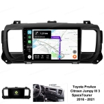 Toyota ProAce / Citroen Jumpy III / SpaceTourer I / Peugeot Expert III 2016 - 2021 | Android 11 Car Multimedia Player | 9" inch Touchscreen | Automedia WTS-9951