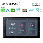 2 DIN Автомобильная магнитола Android 10 с GPS навигацией | 7" дюймов экран | 4Gb RAM | 64 Gb ROM | мультимедиа | Встроенный CarPlay и Android Auto