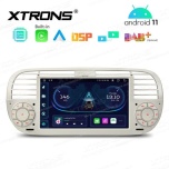 Fiat 500 (2007-2015) Android 12  | GPS auto radio un multimediju centrs