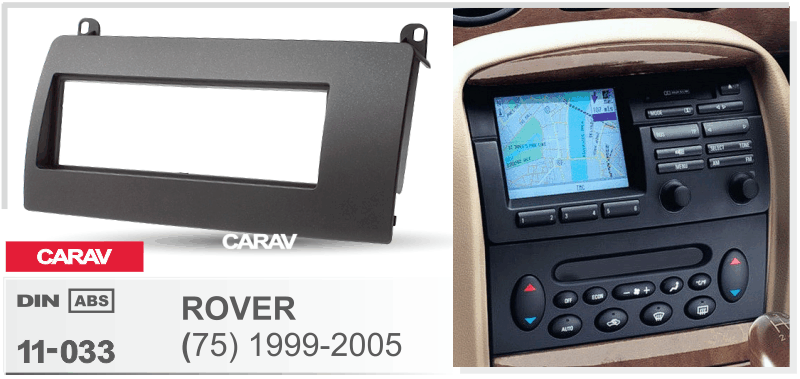ROVER (75) 1999-2005 / MG (7) 2007-2013  merkkikohtainen soitin asennuskehys  CARAV 11-033