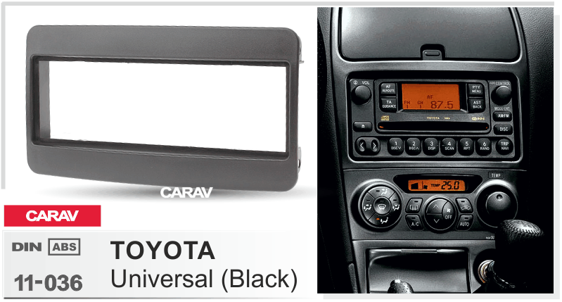 TOYOTA Universal  Car Stereo Facia Panel Fitting Surround  CARAV 11-036