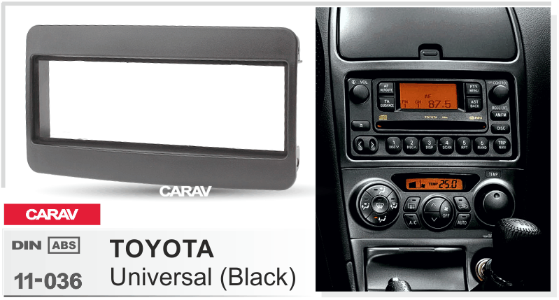 TOYOTA Universal Car Stereo Facia Panel Fitting Surround CARAV 11-036