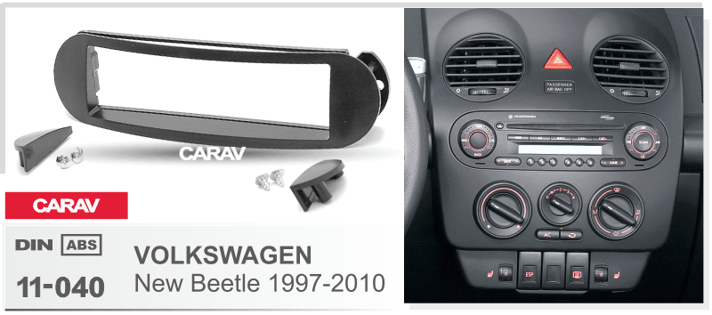 VOLKSWAGEN New Beetle 1997-2010 Универсальная переходная рамка CARAV 11-040