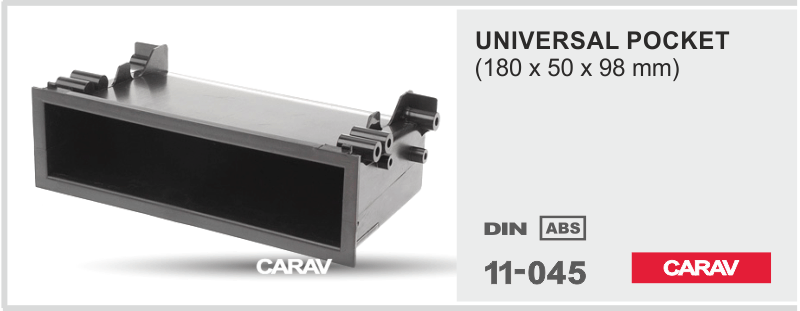 UNIVERSAL POCKET  Car Stereo Facia Panel Fitting Surround  CARAV 11-045
