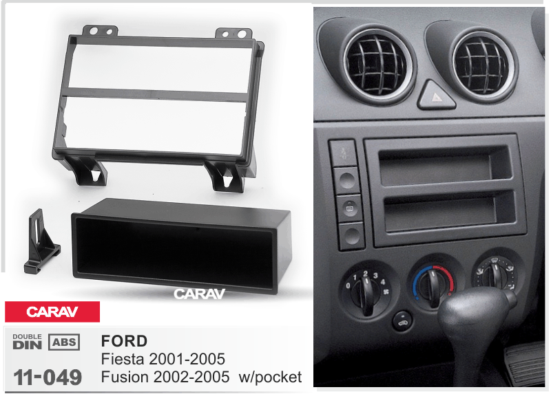 FORD Fiesta 2001-2005 | Fusion 2002-2005  Универсальная переходная рамка  CARAV 11-049