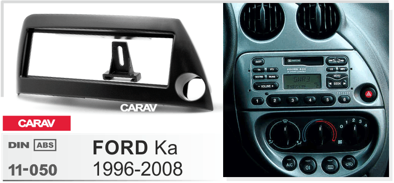 FORD Ka 1996-2008  merkkikohtainen soitin asennuskehys  CARAV 11-050