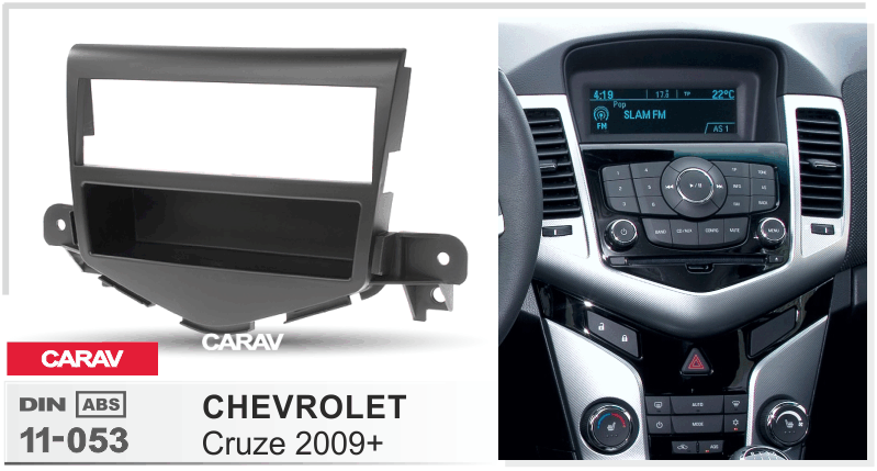 CHEVROLET Cruze 2009+  merkkikohtainen soitin asennuskehys  CARAV 11-053