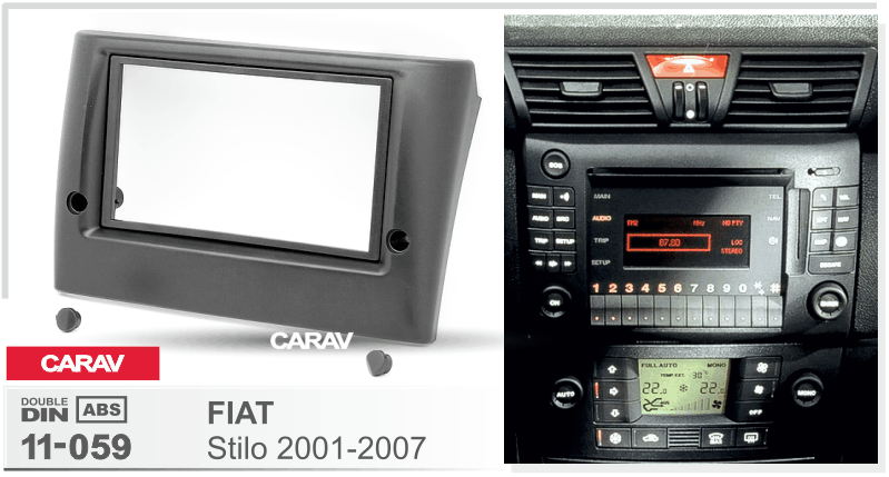 FIAT Stilo 2001-2007 Универсальная переходная рамка CARAV 11-059