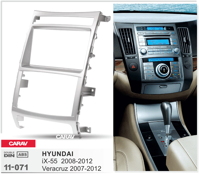 HYUNDAI iX-55 2008-2012 | Veracruz 2007-2012  merkkikohtainen soitin asennuskehys  CARAV 11-071