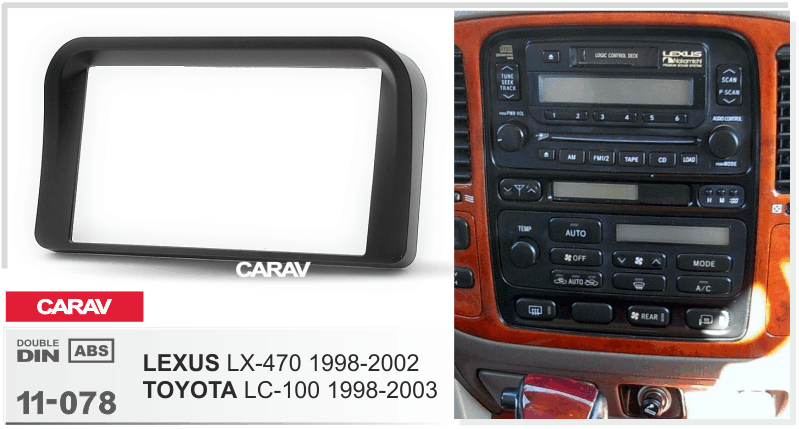 LEXUS LX-470 1998-2002  Car Stereo Facia Panel Fitting Surround  CARAV 11-078