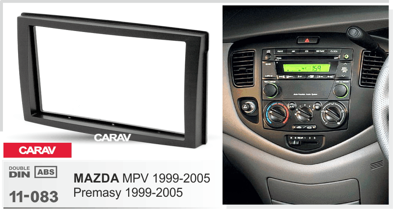 MAZDA MPV 1999-2005 | Premasy 1999-2005 / HAIMA Freema 2006-2009  maki mudelikohane paigaldusraam  CARAV 11-083