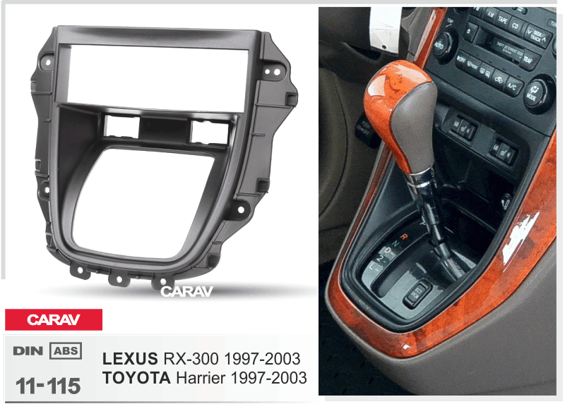 LEXUS RX-300 1997-2003 / TOYOTA Harrier 1997-2003  Car Stereo Facia Panel Fitting Surround  CARAV 11-115