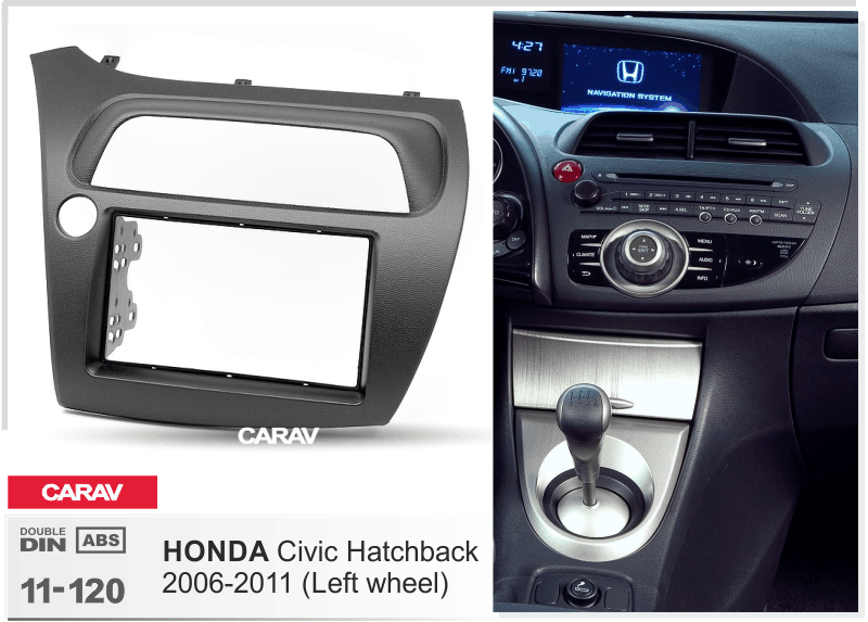 HONDA Civic Hatchback 2006-2011  merkkikohtainen soitin asennuskehys  CARAV 11-120