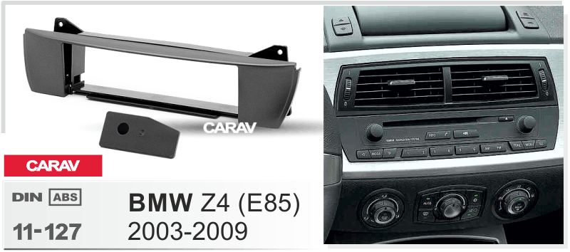 BMW Z4 (E85) 2003-2009  merkkikohtainen soitin asennuskehys  CARAV 11-127