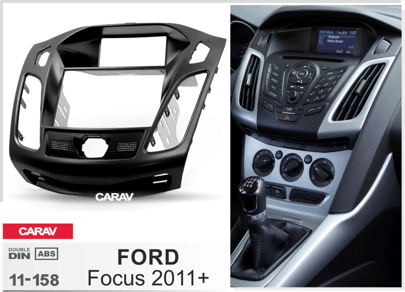 FORD Focus 2011+  merkkikohtainen soitin asennuskehys  CARAV 11-158
