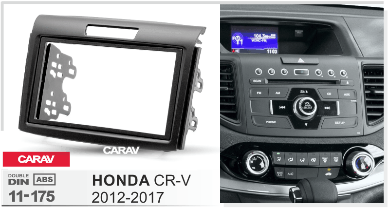 HONDA CR-V 2012-2017  merkkikohtainen soitin asennuskehys  CARAV 11-175