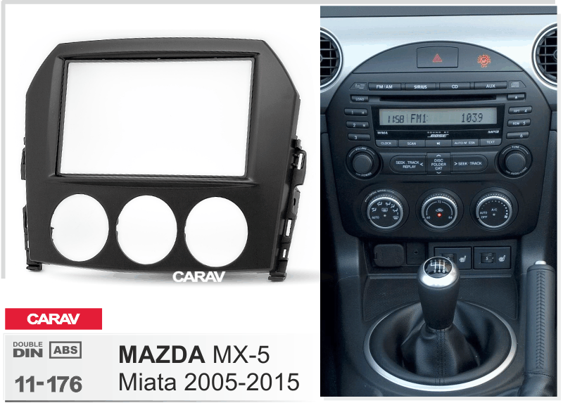 MAZDA MX-5, Miata 2005-2015 Универсальная переходная рамка CARAV 11-176