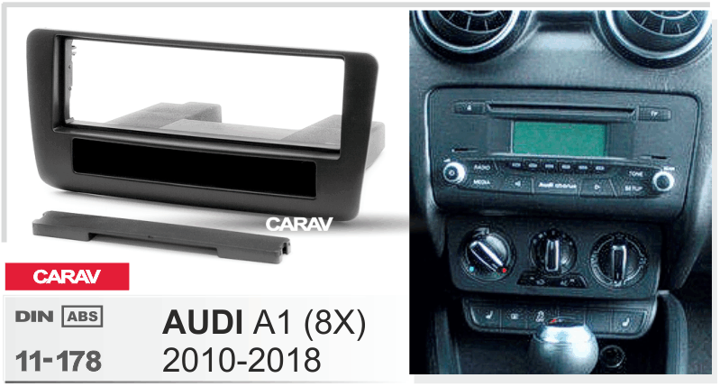 AUDI A1 (8X) 2010-2018 Универсальная переходная рамка CARAV 11-178
