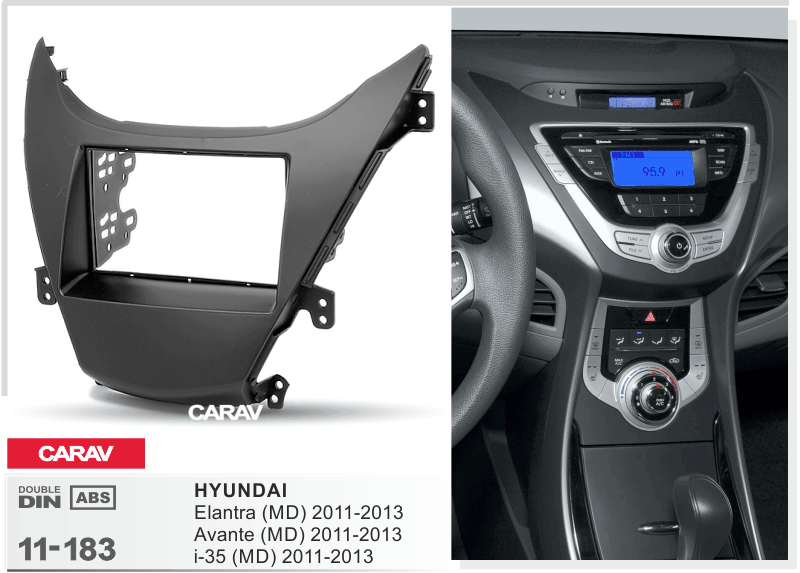 HYUNDAI Elantra (MD), Avante (MD) 2010-2013  Car Stereo Facia Panel Fitting Surround  CARAV 11-183