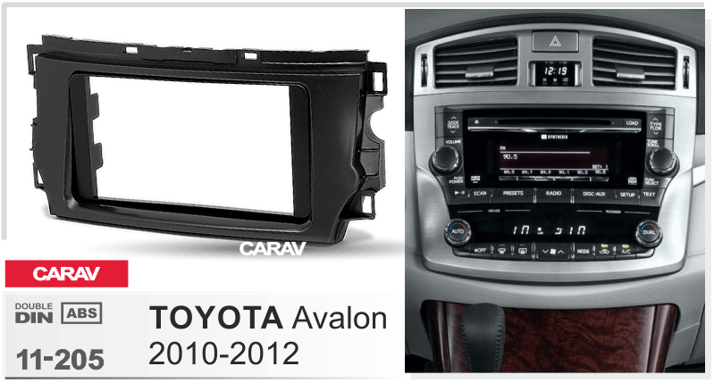 TOYOTA Avalon 2010-2012  maki mudelikohane paigaldusraam  CARAV 11-205