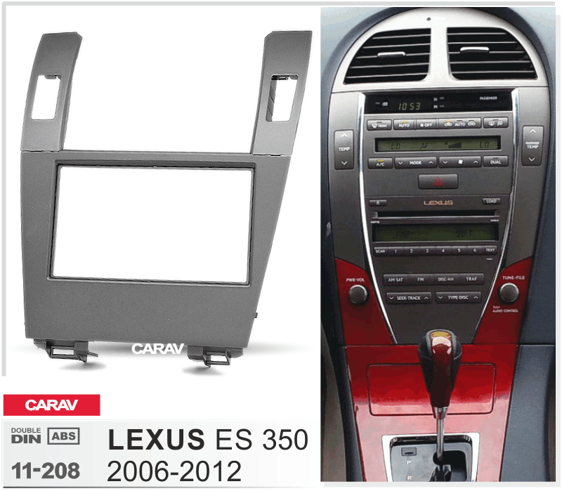 LEXUS ES 350 2006-2012  merkkikohtainen soitin asennuskehys  CARAV 11-208