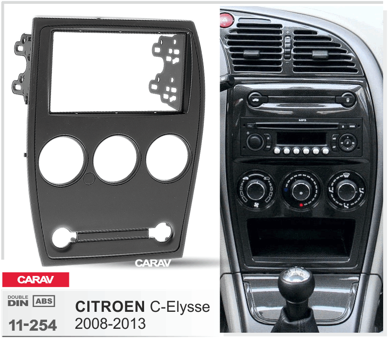 CITROEN C-Elysse 2008-2013  maki mudelikohane paigaldusraam  CARAV 11-254