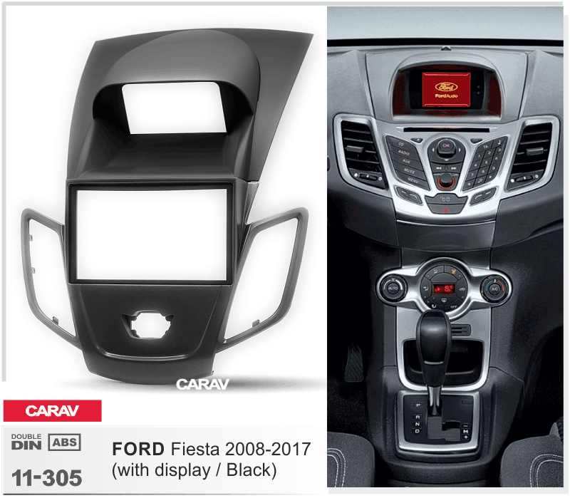 FORD Fiesta 2008-2017  Car Stereo Facia Panel Fitting Surround  CARAV 11-305