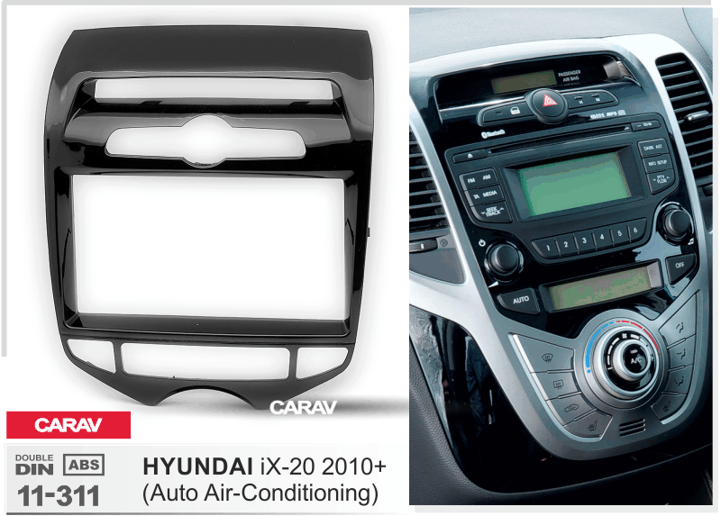 HYUNDAI iX-20 2010+  Car Stereo Facia Panel Fitting Surround  CARAV 11-311
