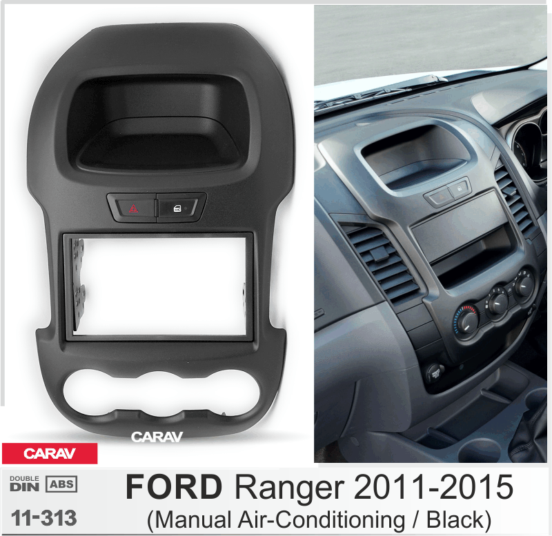 FORD Ranger 2011-2015 merkkikohtainen soitin asennuskehys CARAV 11-313