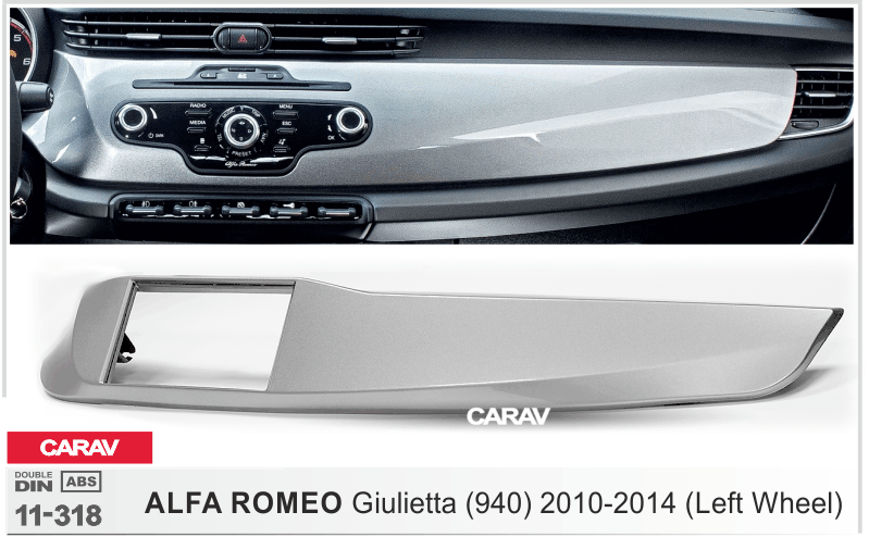 ALFA ROMEO Giulietta (940) 2010-2014 Универсальная переходная рамка CARAV 11-318