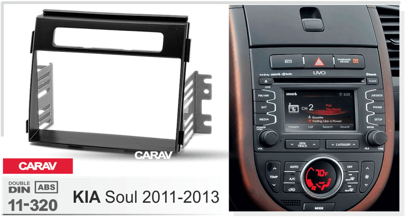 KIA Soul 2011-2013  maki mudelikohane paigaldusraam  CARAV 11-320