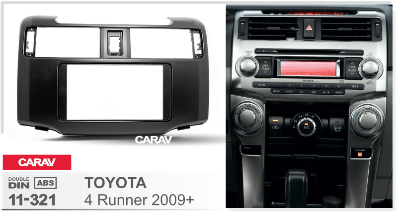 TOYOTA 4 Runner 2009+  Универсальная переходная рамка  CARAV 11-321