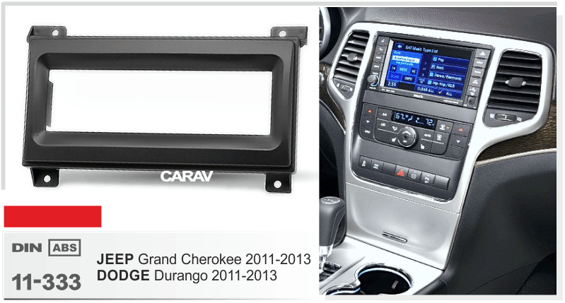 JEEP Grand Cherokee 2011-2013 / DODGE Durango 2011-2013  maki mudelikohane paigaldusraam  CARAV 11-333