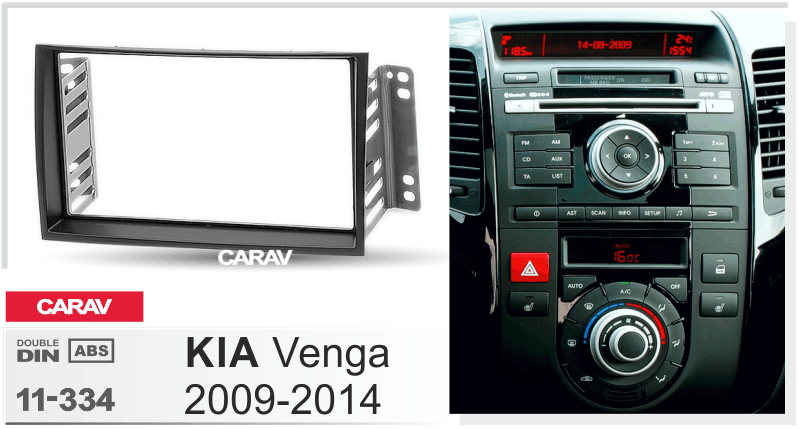 KIA Venga 2009-2014  Универсальная переходная рамка  CARAV 11-334